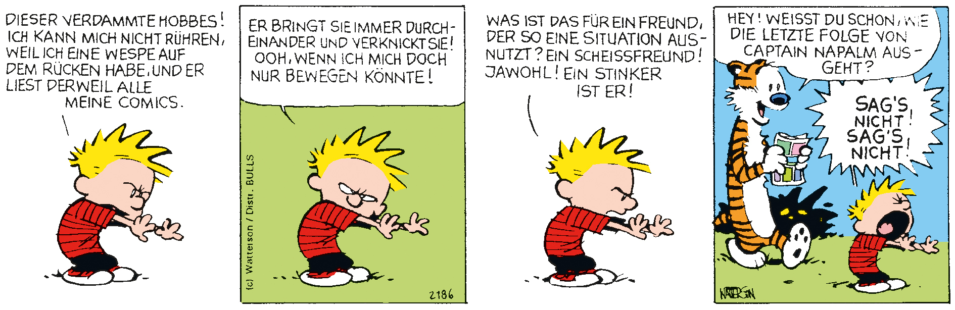 Calvin & Hobbes des Tages: 2186